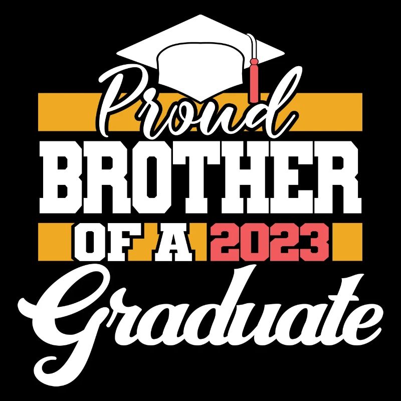 Stolzer Bruder eines Abschlussgeschenks 2023