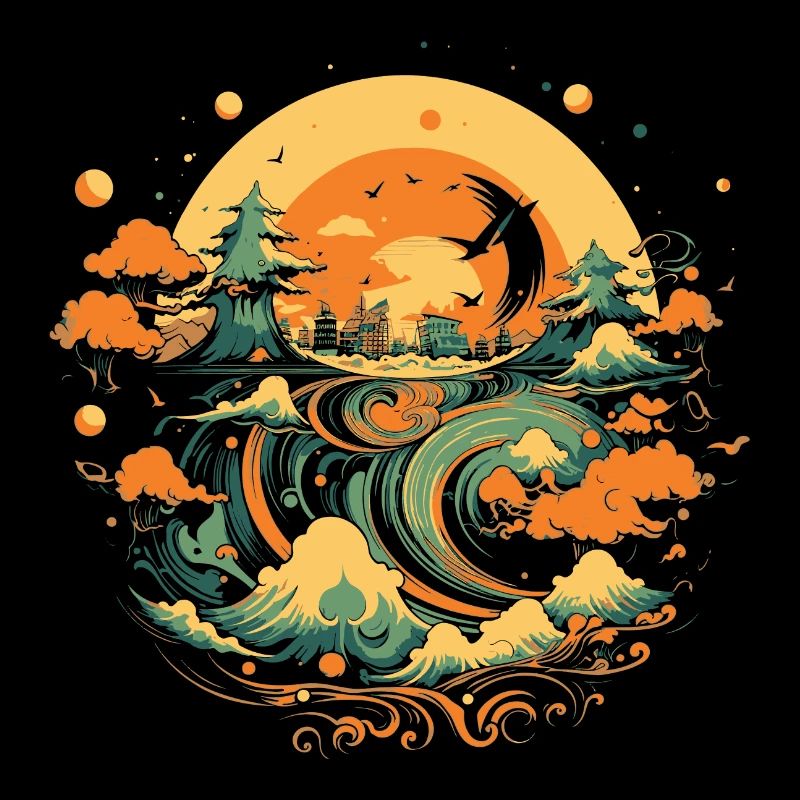 Mélodie de la mer orageuse : impressionnisme orageux