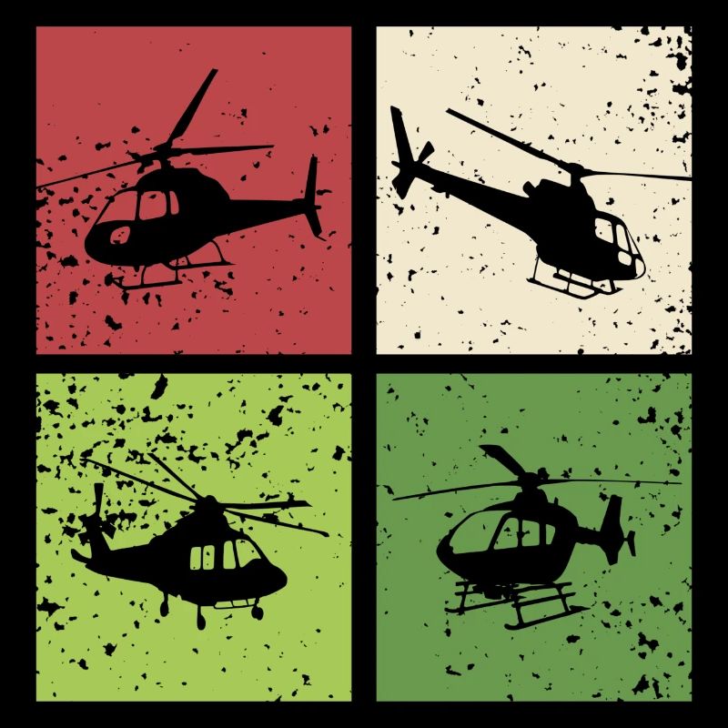 Helicopter Vintage Gift