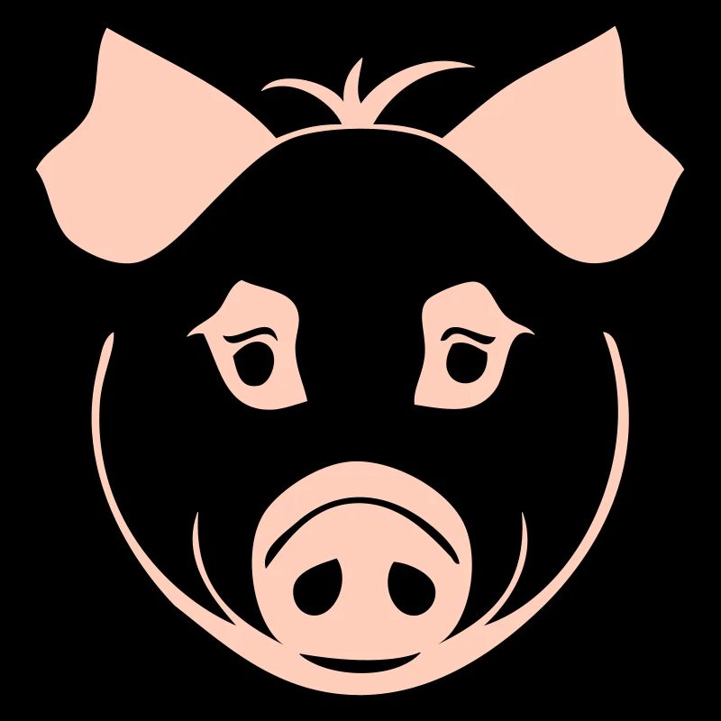 Pig in comic style