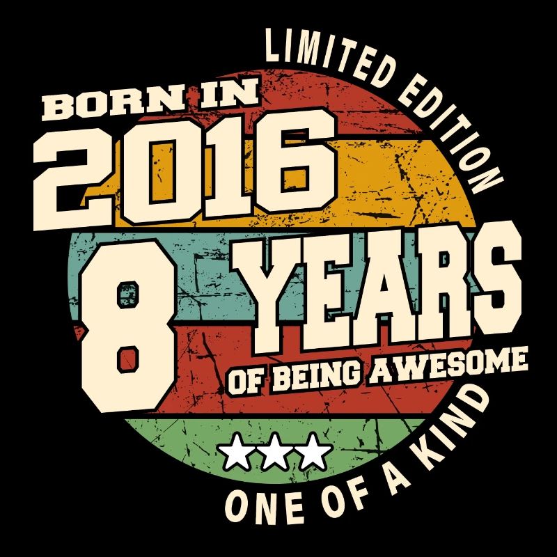 2016 Vintage Retro Classique 8 ans
