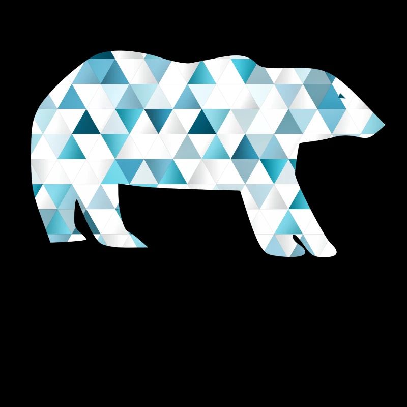 Ours polaire avec triangles