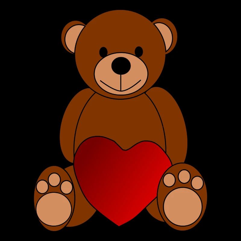 Teddy Bär Herz Bärchen Valentinstag Geschenk Liebe