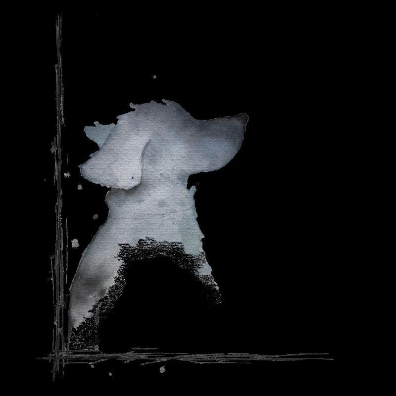 Chien à l’aquarelle