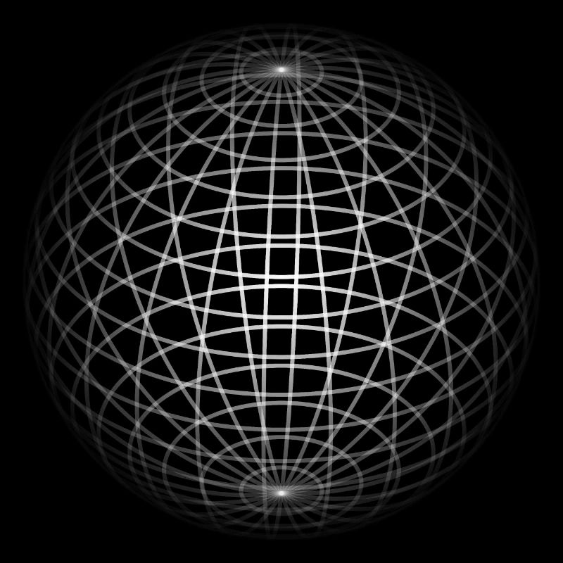 verschwindender Kreis / Kugel in weis