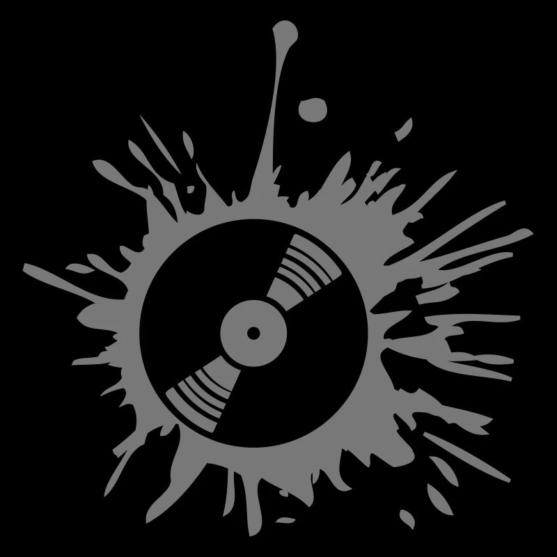 Blob drop splatter graffiti vinyl music party