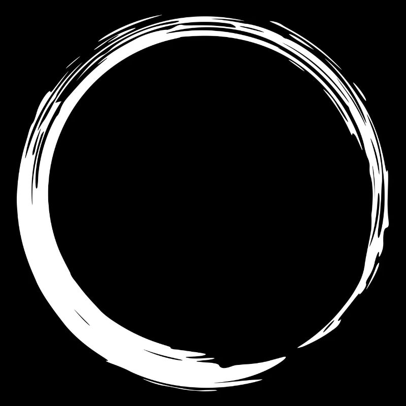 Circle shape circle icon design variant New white