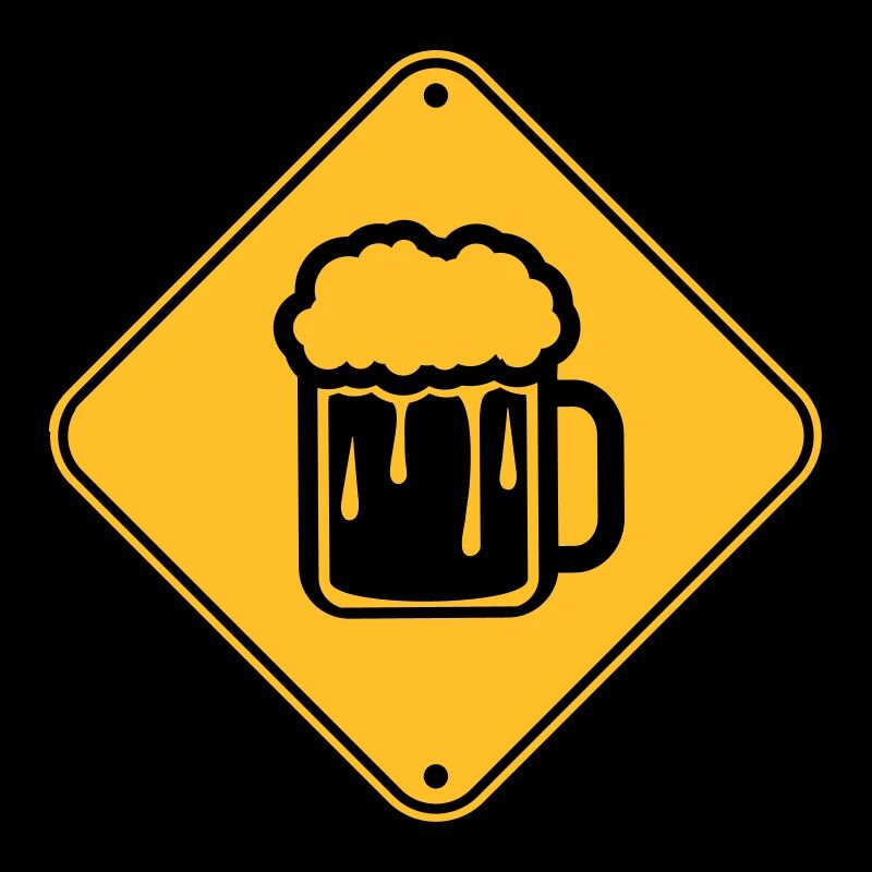 beer sign note caution beware danger of booze