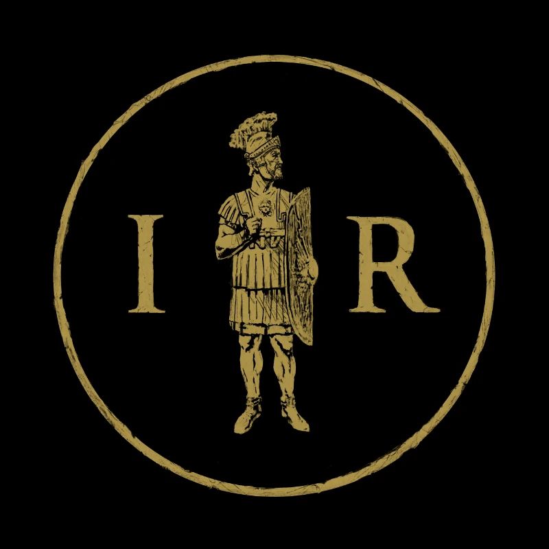 Praetorian and initials IMPERIUM ROMANUM