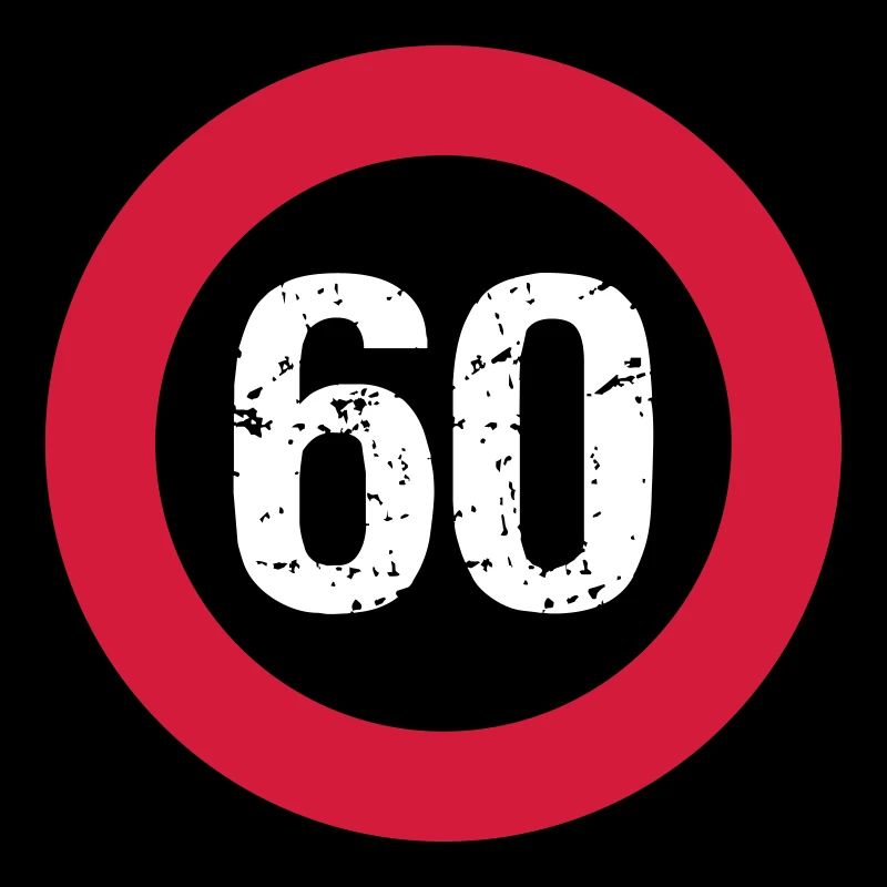 Schild 60 Vintage Geburtstag