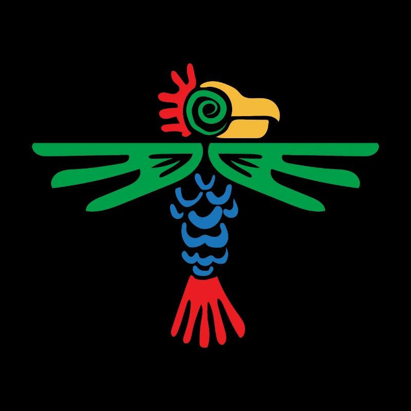 Idée de cadeau de conception tribale aigle symbole aztèque