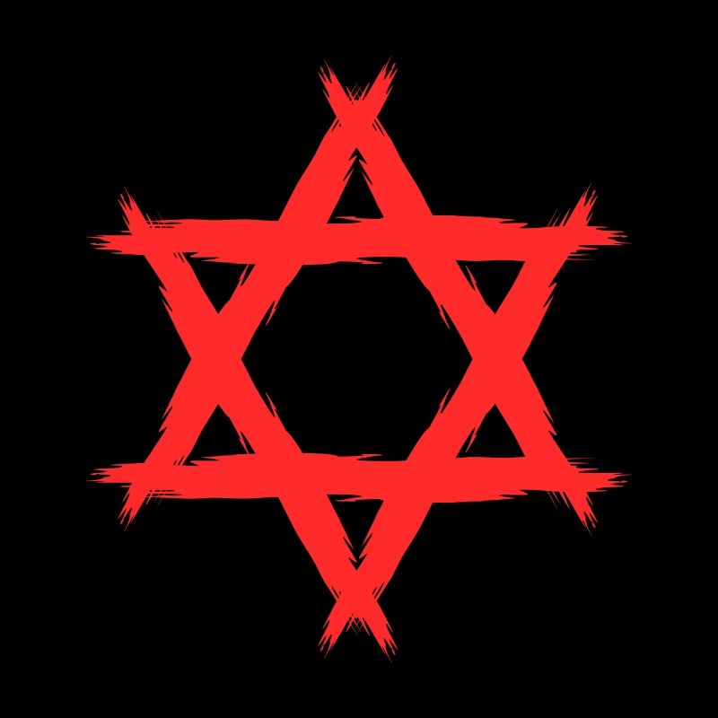 Davidstern Religion Rot