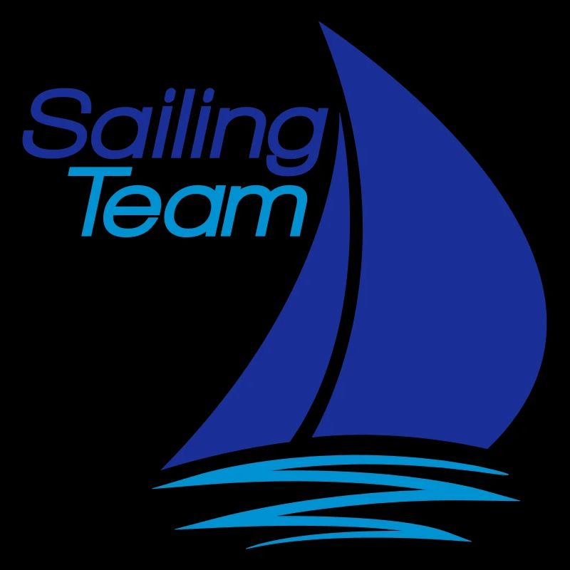 équipe voile conception de logo bateau à voile nav