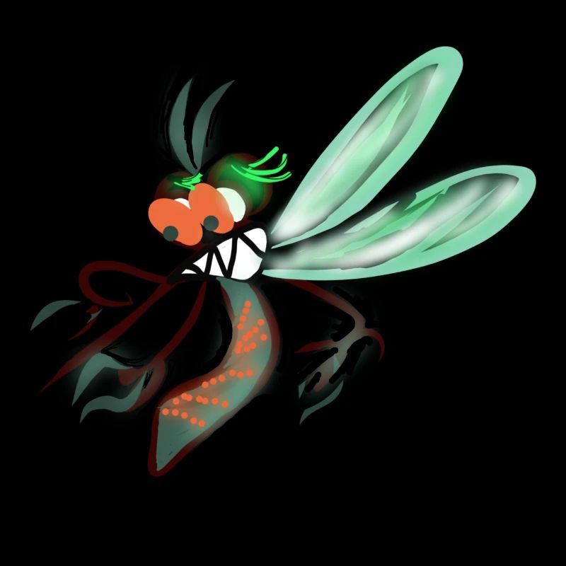 Cartoon Mücke netter Blutsauger