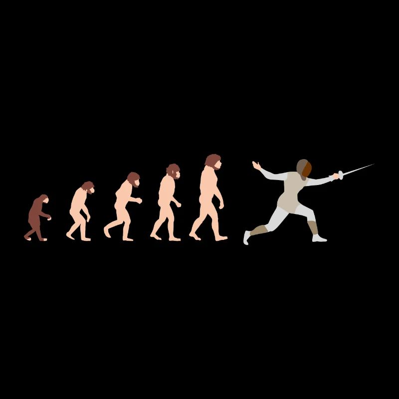 Evolution fencing Funny gift idea