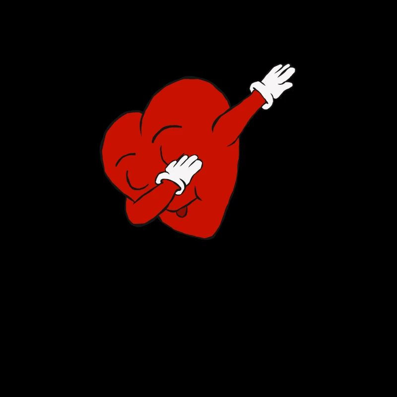 dabbendes Herz, dabbing heart