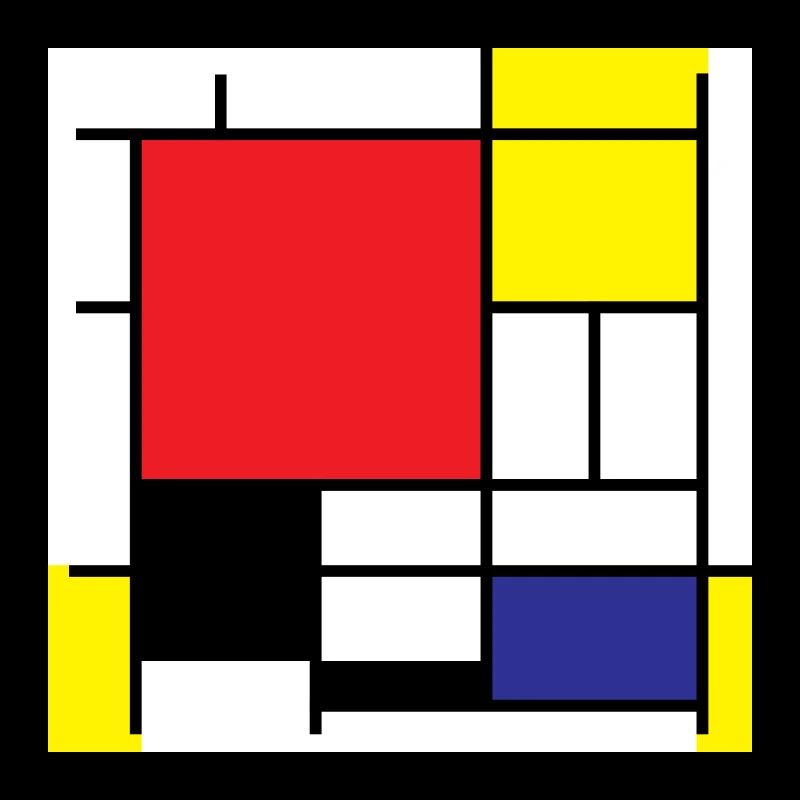 Symbol Piet Mondrian Moderne Kunst Geschenkidee
