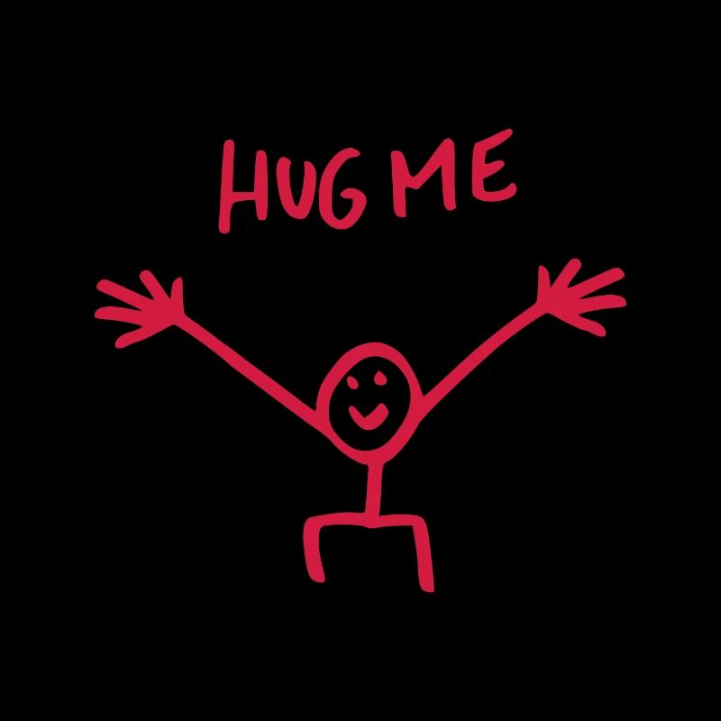 Umarme mich Umarmung Strichmännchen Geschenk