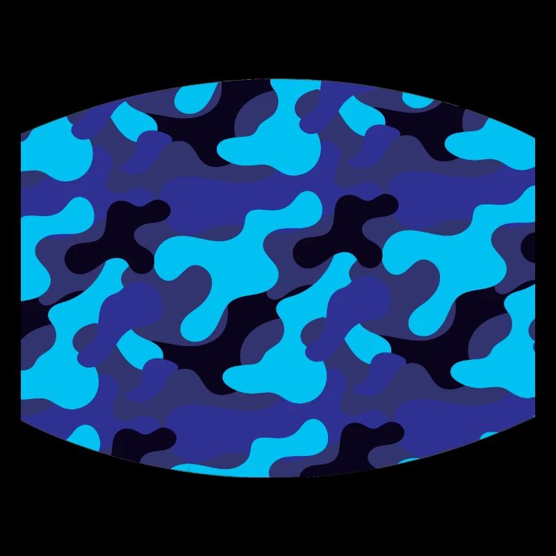 blue camouflage pattern