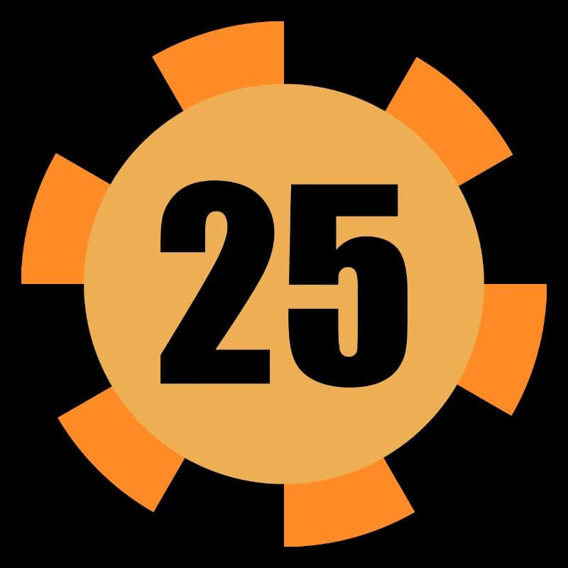 Numéro de jeton de poker 25 conception de jeu de poker