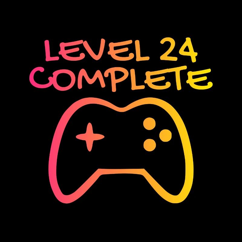 24 Geburtstag Level 24 Complete Geschenk