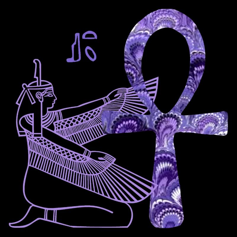 anch e 76 with goddess isis