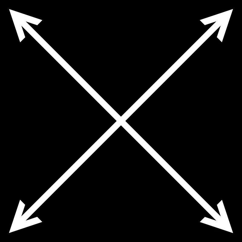 Arrows Compass 4 Directions Vector