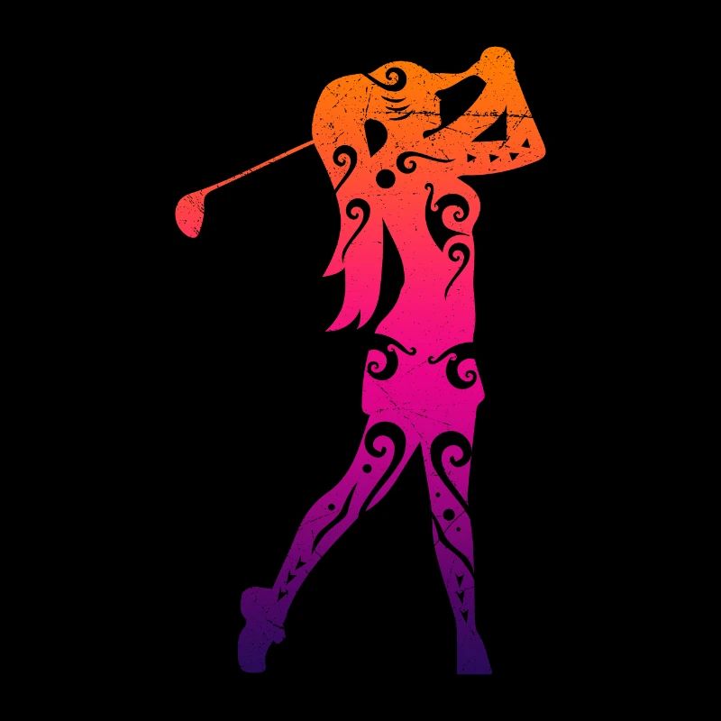 Maori Golfmädchen Golfliebhaber Geschenkidee