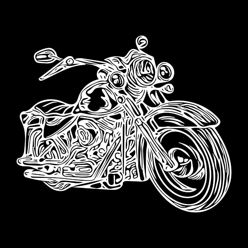 Retro vintage motorcycle - biker motif