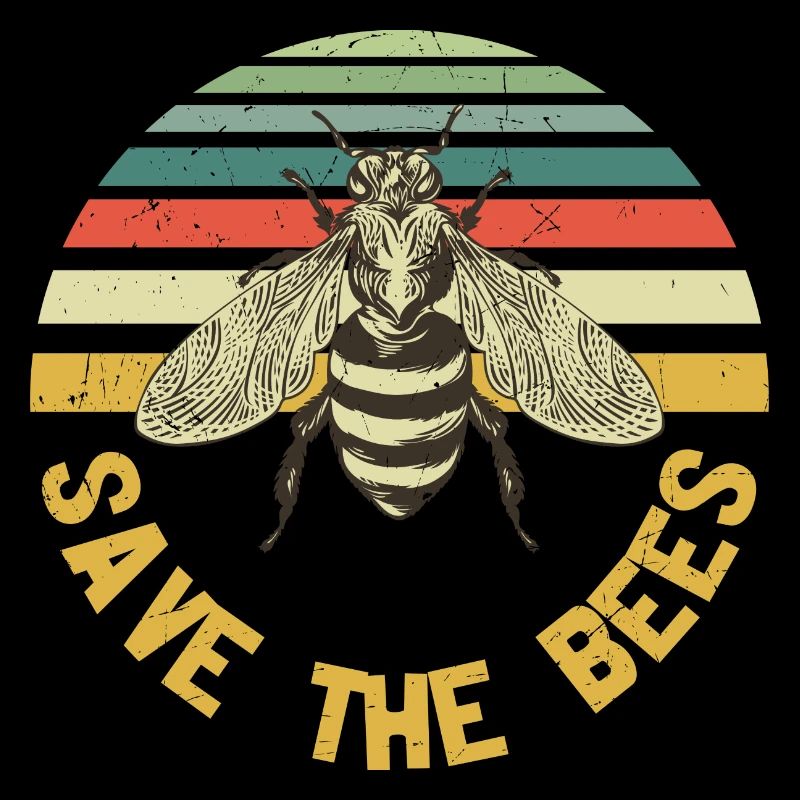 Save the Bees Retro Sunset Fonts