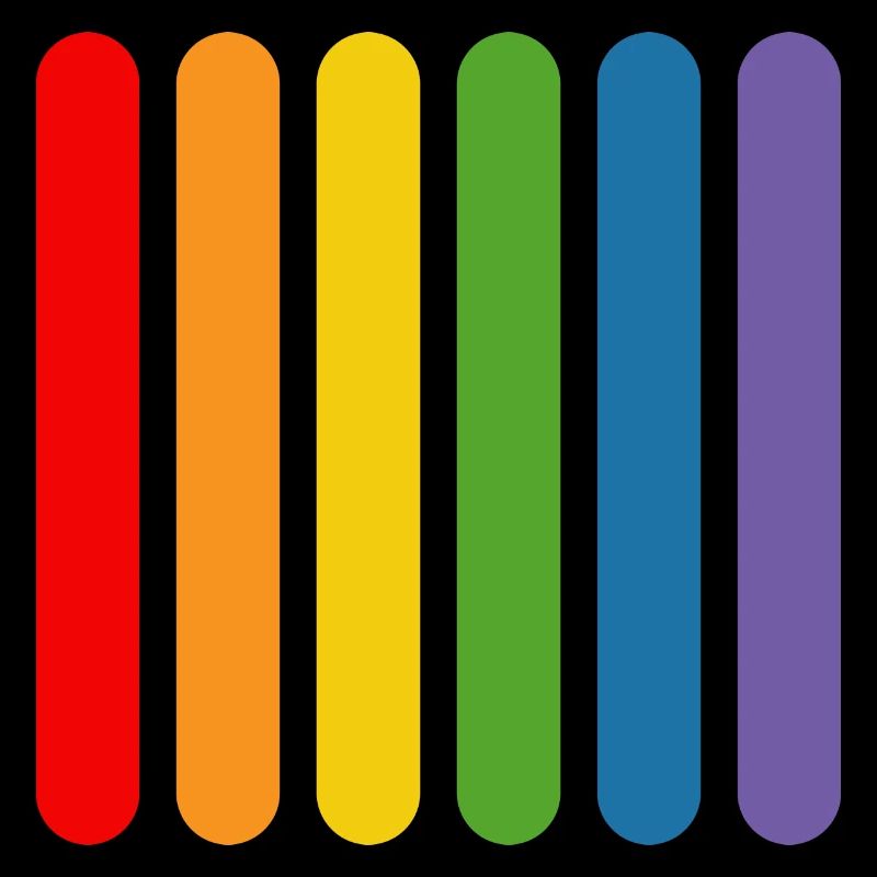 Regenbogen Staebchen