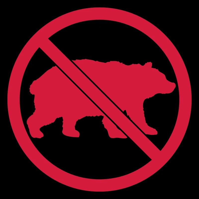 Schild Bär Verboten