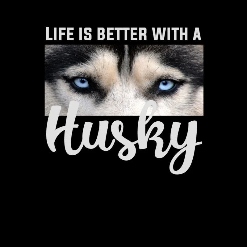 Das Leben ist besser mit einem Husky