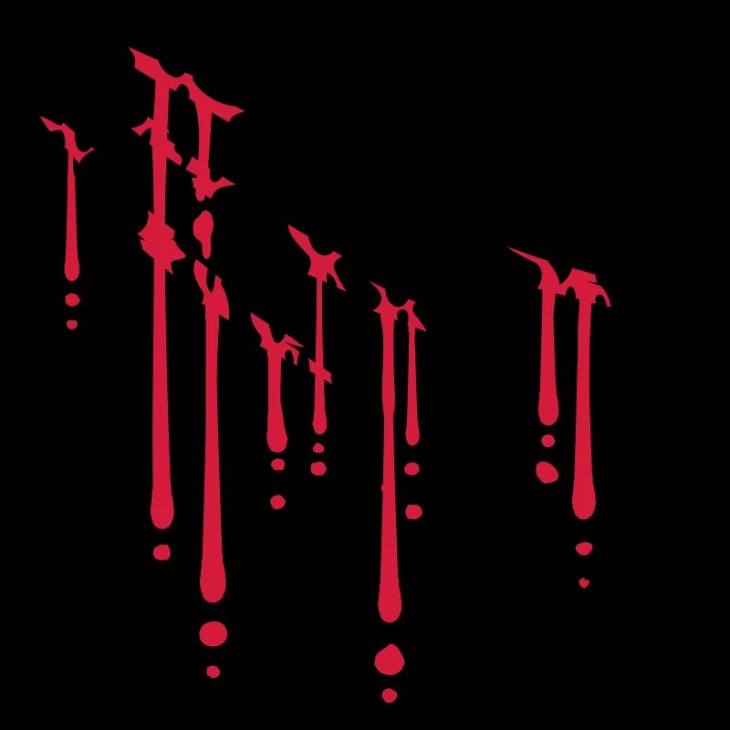 Gouttes d’égratignures de sang