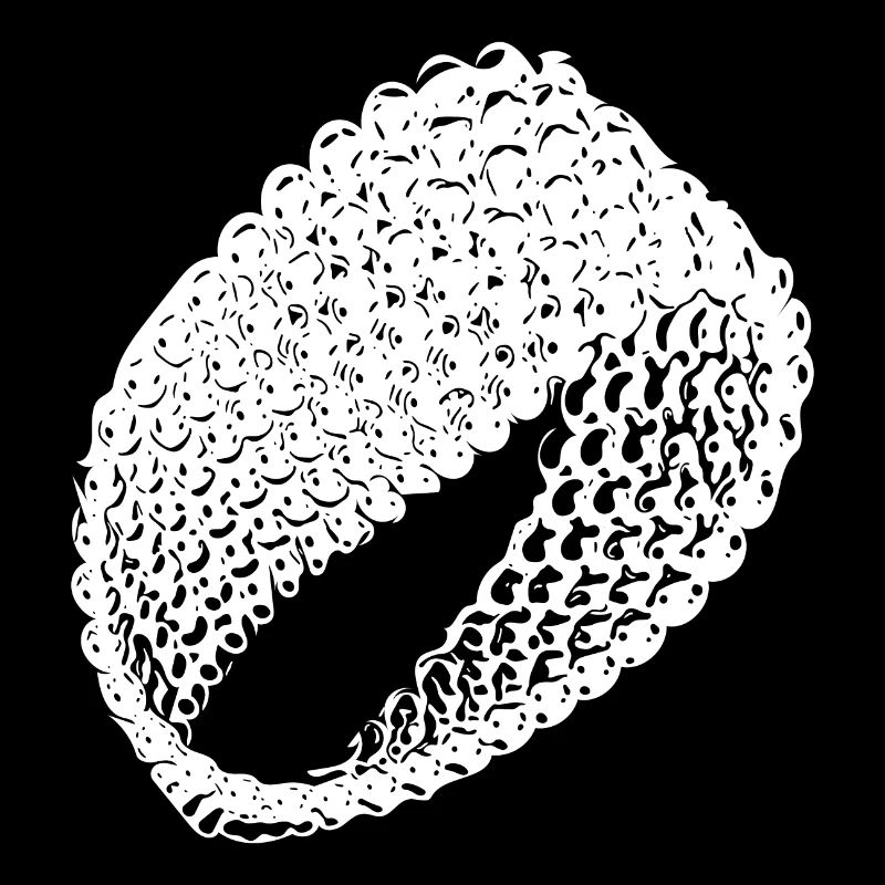 Geometric vintage Möbius loop flat surface