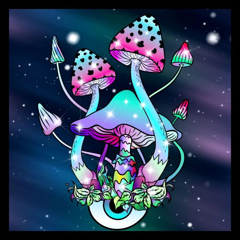 Champignons magiques Art spatial