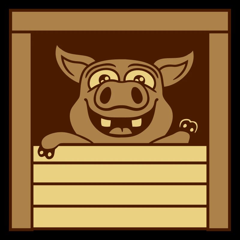 Piglet waves amical comic