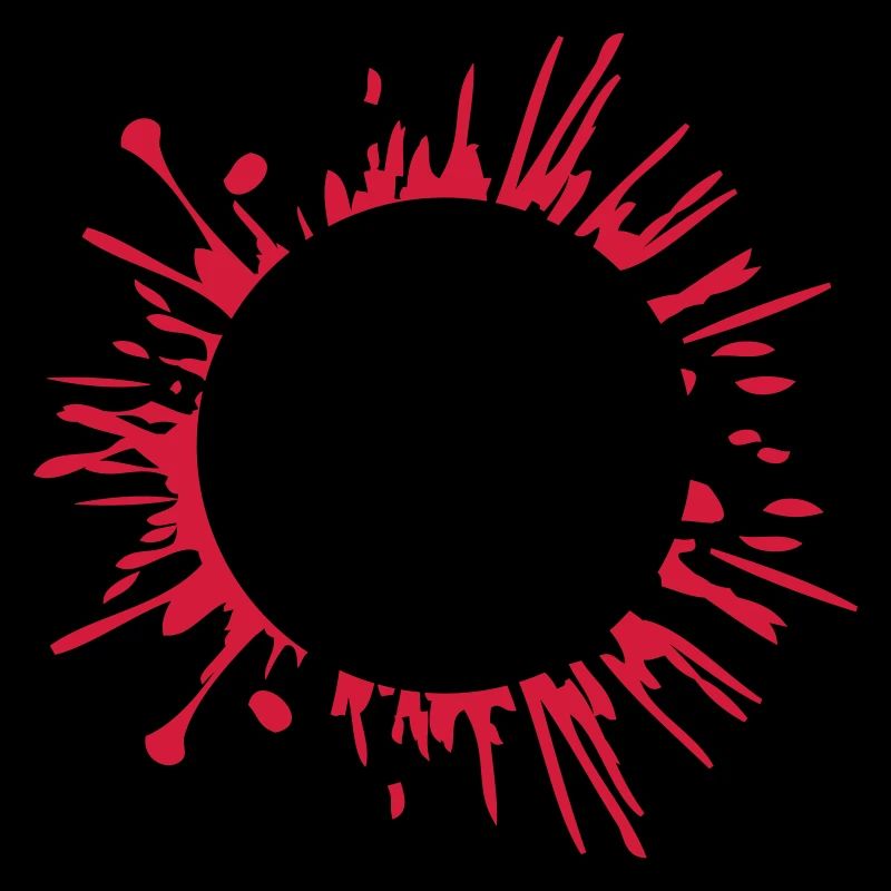 Blut Tropfen Schallplatte Farbklecks