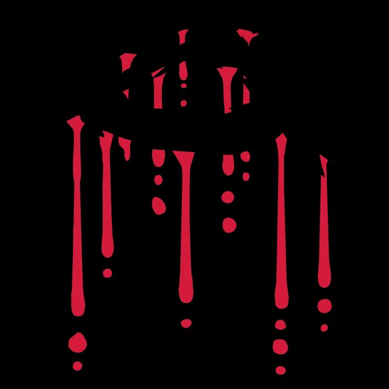 blood drop anarchy symbol