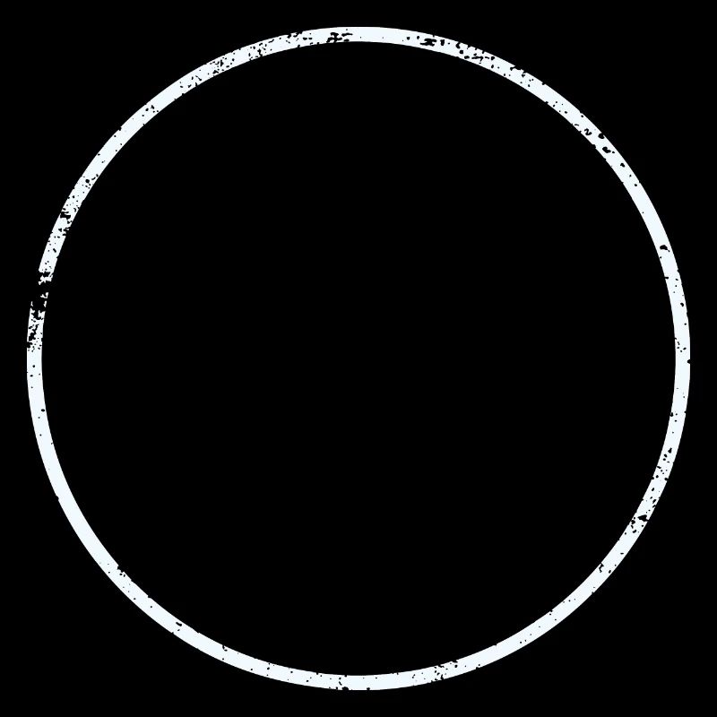 Anneau étroit - Blanc / Aspect usagé