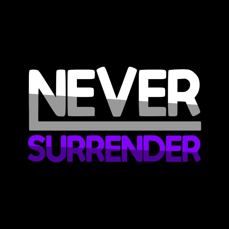 NEVER SURRENDER (Lila) - Gaming