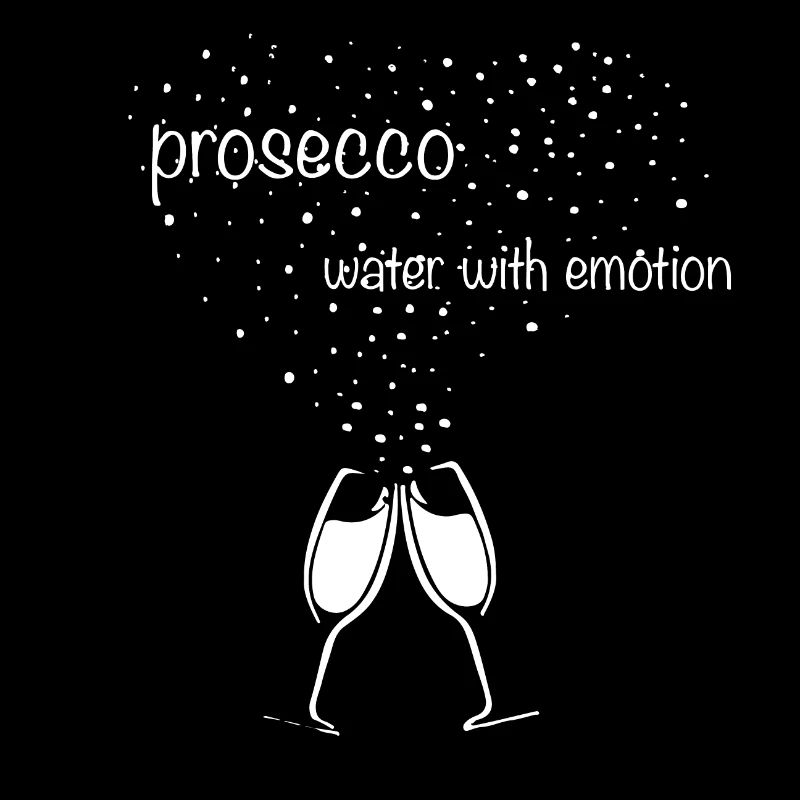Prosecco – De l’eau avec émotion – Vin mousseux dans des verres à