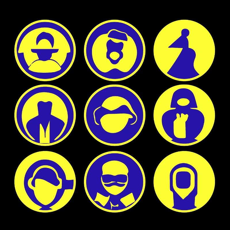 Abstract Faces / Figures, Vector Art, Head