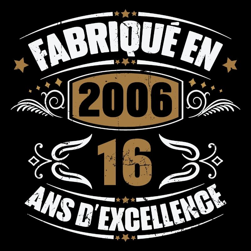 Fabriqué en 2006, 16 ans d'excellence