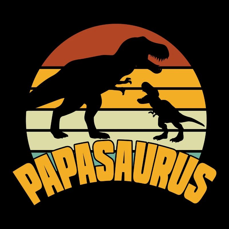 Papasaurus Vatertag Dinosaurier T-Rex Geschenkidee