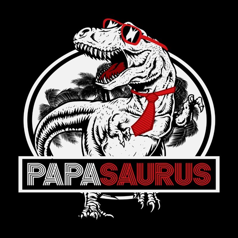Papasaurus Father's Day Dinosaur T-Rex Gift Idea