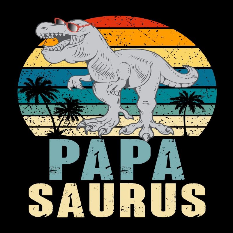 Papasaurus Vatertag Dinosaurier T-Rex Geschenkidee