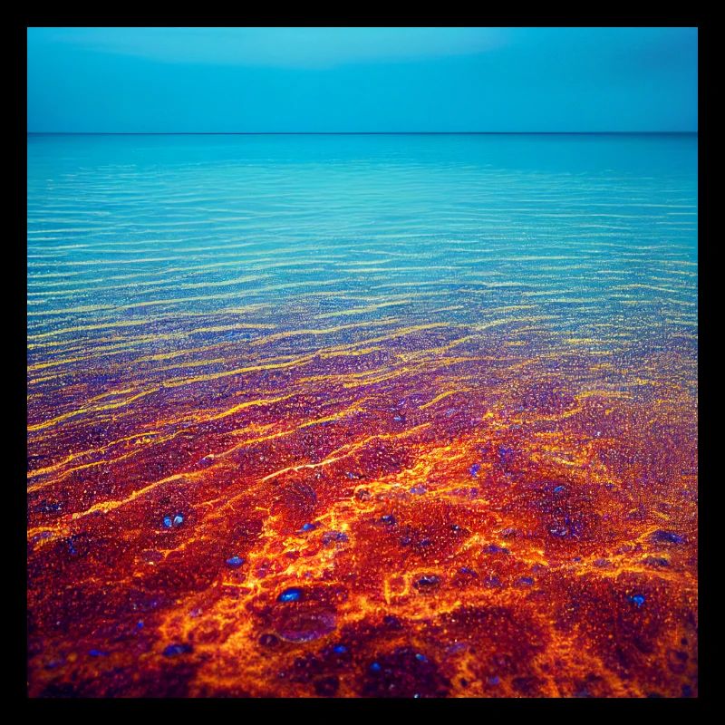 Ruhiges Regenbogenmeer