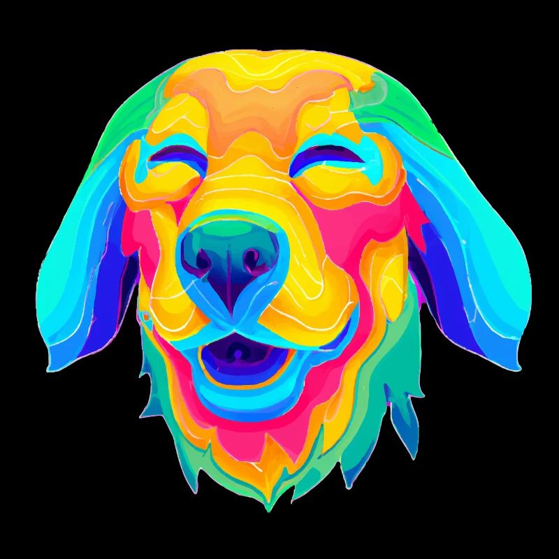 Psychedelic dog