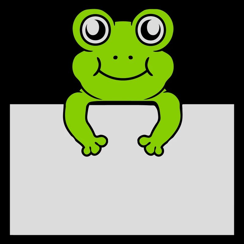 Text präsentieren Comic Frosch